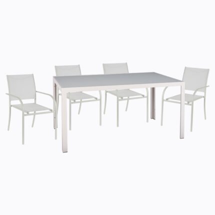 Αγόρασε ΣΕΤ ΤΡΑΠΕΖΑΡΙΑΣ ΕΞ. ΧΩΡΟΥ 5ΤΜΧ OFER HM21030 ΛΕΥΚΟ ΜΕΤΑΛΛΟ-ΛΕΥΚΕΣ ΜΕΤΑΛ. ΠΟΛΥΘΡΟΝΕΣ σε μοναδική τιμή στο clickforshop.gr