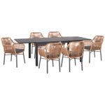 Αγόρασε ΣΕΤ ΤΡΑΠΕΖΑΡΙΑΣ ΕΞ.ΧΩΡΟΥ 7ΤΜΧ KRUM HM21151 ΣΚΟΥΡΟ ΓΚΡΙ ΑΛΟΥΜΙΝΙΟ-P.E.RATTAN σε μοναδική τιμή στο clickforshop.gr