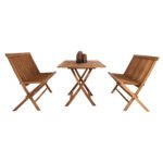 ΣΕΤ ΤΡΑΠΕΖΑΡΙΑΣ ΕΞΩΤ. ΧΩΡΟΥ 3ΤΜΧ KENDALL HM11952 ΜΑΣΙΦ ΞΥΛΟ TEAK ΦΥΣΙΚΟ - Image 4