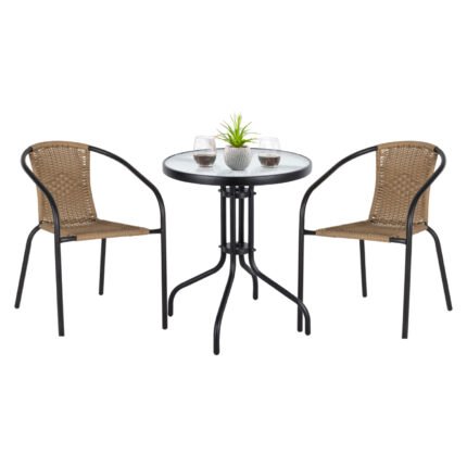 Αγόρασε ΣΕΤ ΤΡΑΠΕΖΑΡΙΑΣ ΕΞΩΤ.ΧΩΡΟΥ CAMEL 3ΤΜΧ ΜΑΥΡΟ ΜΕΤΑΛΛΟ-RATTAN ΦΥΣΙΚΟ ΗΜ11866.03 σε μοναδική τιμή στο clickforshop.gr