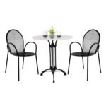 Αγόρασε ΣΕΤ ΤΡΑΠΕΖΑΡΙΑΣ ΕΞΩΤ.ΧΩΡΟΥ 3ΤΜΧ ΣΤΡΟΓΓΥΛΟ ΤΡΑΠΕΖΙ ΜΑΡΜΑΡΟ-ΜΕΤΑΛ.ΠΟΛΥΘΡΟΝΕΣ ΗΜ11881 σε μοναδική τιμή στο clickforshop.gr