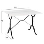 ΣΕΤ ΤΡΑΠΕΖΑΡΙΑΣ ΕΞΩΤΕΡΙΚΟΥ ΧΩΡΟΥ 5ΤΜΧ HM11874 ΜΕΤΑΛΛΟ-ΜΑΝΤΕΜΙ-ΛΕΥΚΟ ΜΑΡΜΑΡΟ - Image 2