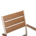 ΣΕΤ ΤΡΑΠΕΖΑΡΙΑΣ SAGA HM21196 ΤΡΑΠΕΖΙ & 4 ΠΟΛΥΘΡΟΝΕΣ-ΑΛΟΥΜΙΝΙΟ & POLYWOOD-ΣΑΜΠΑΝΙ - Image 6