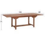 ΣΕΤ ΤΡΑΠΕΖΑΡΙΑΣ CRANDER HM21288 ΤΡΑΠΕΖΙ & 6 ΠΟΛΥΘΡΟΝΕΣ ΠΤΥΣΣΟΜΕΝΕΣ-ΤΕΑΚ - Image 2