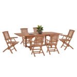 Αγόρασε ΣΕΤ ΤΡΑΠΕΖΑΡΙΑΣ CRANDER HM21288 ΤΡΑΠΕΖΙ & 6 ΠΟΛΥΘΡΟΝΕΣ ΠΤΥΣΣΟΜΕΝΕΣ-ΤΕΑΚ σε μοναδική τιμή στο clickforshop.gr