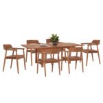 Αγόρασε ΣΕΤ ΤΡΑΠΕΖΑΡΙΑΣ FREM HM21291 ΤΡΑΠΕΖΙ & 6 ΠΟΛΥΘΡΟΝΕΣ---ΤΕΑΚ ΞΥΛΟ σε μοναδική τιμή στο clickforshop.gr