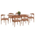 Αγόρασε ΣΕΤ ΤΡΑΠΕΖΑΡΙΑΣ DONNY HM21292 ΤΡΑΠΕΖΙ ΕΠΕΚΤΕΙΝΟΜΕΝΟ & 6 ΠΟΛΥΘΡΟΝΕΣ--ΤΕΑΚ σε μοναδική τιμή στο clickforshop.gr