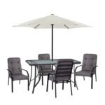 Αγόρασε ΣΕΤ ΤΡΑΠΕΖΑΡΙΑΣ ΜΕ ΟΜΠΡΕΛΑ ENDIKA HM21171 ΤΡΑΠΕΖΙ ΜΕ 4 ΠΟΛΥΘΡΟΝΕΣ--ΓΚΡΙ σε μοναδική τιμή στο clickforshop.gr