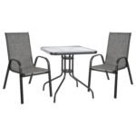 Αγόρασε ΣΕΤ ΤΡΑΠΕΖΑΡΙΑΣ ΜΕΤΑΛΛΙΚΗ 3ΤΜΧ ΜΕ 2 ΚΑΡΕΚΛΕΣ & 1 ΤΡΑΠΕΖΙ 70Χ70 HM5185.01 σε μοναδική τιμή στο clickforshop.gr