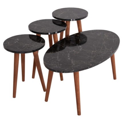 Αγόρασε ΣΕΤ ΤΡΑΠΕΖΙ ΣΑΛΟΝΙΟΥ & 3 ΒΟΗΘ.ΤΡΑΠΕΖΙΑ VITAL HM18180.02 ΜΕΛΑΜΙΝΗ ΜΑΥΡΟ ΜΑΡΜΑΡΟ-ΚΑΡΥΔΙ ΠΟΔΙΑ σε μοναδική τιμή στο clickforshop.gr