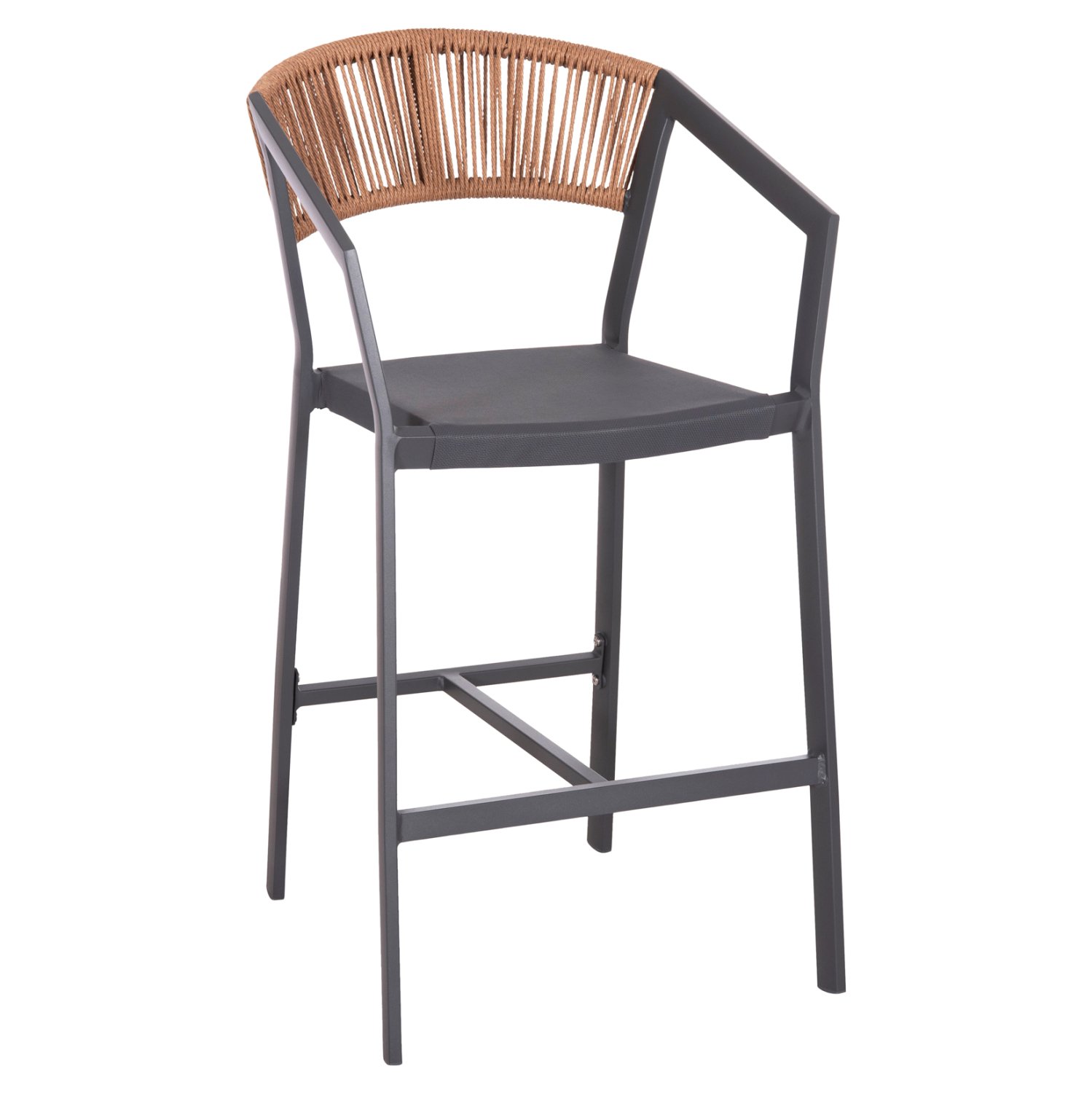 ΣΚΑΜΠΟ ΑΛΟΥΜΙΝΙΟΥ ΑΝΘΡΑΚΙ HM5892.11 ΜΕΣΑΙΟΥ ΥΨΟΥΣ ΜΕ ΜΠΡΑΤΣΑ RATTAN & TEXTLINE 55x56 Αγόρασε ΣΚΑΜΠΟ ΑΛΟΥΜΙΝΙΟΥ ΑΝΘΡΑΚΙ HM5892.11 ΜΕΣΑΙΟΥ ΥΨΟΥΣ ΜΕ ΜΠΡΑΤΣΑ RATTAN & TEXTLINE 55x56