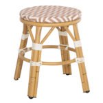 Αγόρασε ΣΚΑΜΠΟ ΑΛΟΥΜΙΝΙΟΥ CHINO HM6285.04 BAMBOO LOOK-TEXTILENE ΛΕΥΚΟ-ΚΑΦΕ Φ36x46Υεκ. σε μοναδική τιμή στο clickforshop.gr