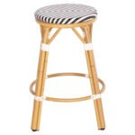 ΣΚΑΜΠΟ ΑΛΟΥΜΙΝΙΟΥ ΜΕΣ.ΥΨΟΥΣ CHINO HM6286.03 BAMBOO LOOK & TEXTILENE ΜΑΥΡΟ 43x43x65Υεκ - Image 4