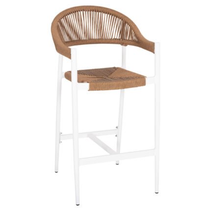 Αγόρασε ΣΚΑΜΠΟ BAR ΑΛΟΥΜΙΝΙΟΥ GREGG HM5788.11 ΛΕΥΚΟ-ΜΠΕΖ ΤΗΣ ΑΜΜΟΥ ΣΥΝΘ.RATTAN 55x57x106Υεκ. σε μοναδική τιμή στο clickforshop.gr