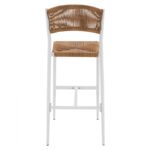 ΣΚΑΜΠΟ BAR ΑΛΟΥΜΙΝΙΟΥ ΛΕΥΚO ΜΕ ΣΧΟΙΝΙ PE ΜΠΕΖ HM5789.01 45,5x56x111 εκ. - Image 6