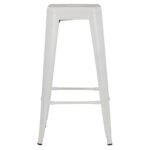 ΣΚΑΜΠΟ BAR ΜΕΤΑΛΛΙΚΟ MELITA ΣΕ ΛΕΥΚΟ ΜΑΤ HM8642.21 43x43x78 εκ. - Image 3