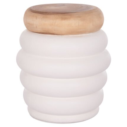 Αγόρασε ΣΚΑΜΠΟ PUFFAT HM18172.02 FIBER CEMENT ΛΕΥΚΟ- ΞΥΛΟ TEAK TOP Φ45x46Υεκ. σε μοναδική τιμή στο clickforshop.gr