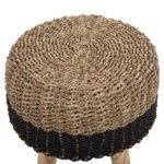 ΣΚΑΜΠΟ BEAM HM7827 ΞΥΛΟ ΤΕΑΚ ΚΑΙ SEAGRASS ΣΕ ΦΥΣΙΚΟ & ΜΑΥΡΟ Φ43x45Yεκ. - Image 4