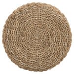 ΣΚΑΜΠΟ BEAM HM7827.01 ΞΥΛΟ ΤΕΑΚ ΚΑΙ SEAGRASS ΣΕ ΦΥΣΙΚΟ & ΛΕΥΚΟ Φ42x46Yεκ. - Image 5