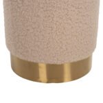 ΣΚΑΜΠΟ LEVY HM8408.20 ΜΠΟΥΚΛΕ ΥΦΑΣΜΑ ΕΚΡΟΥ ΜΕ ΧΡΥΣΗ ΒΑΣΗ Φ35x42Υ εκ. - Image 5