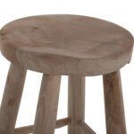 ΣΚΑΜΠΟ KONT HM9337 ΑΠΟ ΜΑΣΙΦ ΞΥΛΟ TΕΑK ΦΥΣΙΚΟ ΧΑΜΗΛΟΥ ΥΨΟΥΣ Φ35Χ45Υεκ. - Image 4