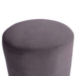 ΣΚΑΜΠΟ LEVY ΓΚΡΙ ΒΕΛΟΥΔΟ ΜΕ ΑΣΗΜΕΝΙΑ ΒΑΣΗ HM8408.01 Φ35x43Υ εκ. - Image 4