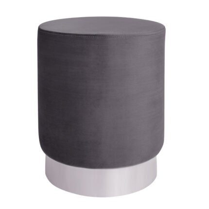 Αγόρασε ΣΚΑΜΠΟ LEVY ΓΚΡΙ ΒΕΛΟΥΔΟ ΜΕ ΑΣΗΜΕΝΙΑ ΒΑΣΗ HM8408.01 Φ35x43Υ εκ. σε μοναδική τιμή στο clickforshop.gr