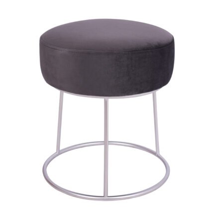 Αγόρασε ΣΚΑΜΠΟ KARLO ΓΚΡΙ ΒΕΛΟΥΔΟ ΜΕ ΑΣΗΜΙ ΒΑΣΗ HM8411.01 Φ36x38Υ εκ. σε μοναδική τιμή στο clickforshop.gr