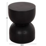 ΣΚΑΜΠΟ ΚΥΛΙΝΔΡΙΚΟ FEBRY HM9753.12 ΜΑΣΙΦ ΞΥΛΟ SUAR ΜΑΥΡΟ Φ35x45Υεκ. - Image 2