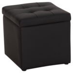 Αγόρασε ΣΚΑΜΠΩ ΜΕ ΑΠΟΘΗΚΕΥΤΙΚΟ ΧΩΡΟ PU ΜΑΥΡΟ CUBE HM224.01 38x38x36.5Υεκ. σε μοναδική τιμή στο clickforshop.gr