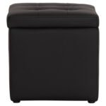 ΣΚΑΜΠΩ ΜΕ ΑΠΟΘΗΚΕΥΤΙΚΟ ΧΩΡΟ PU ΜΑΥΡΟ CUBE HM224.01 38x38x36.5Υεκ. - Image 5