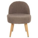 ΣΚΑΜΠΟ ΜΕ ΠΛΑΤΗ YASMINE ΜΠΟΥΚΛΕ ΥΦΑΣΜΑ ΑΝΟΙΧΤΟ ΚΑΦΕ HM8395.25 47x46x64,5Y εκ. - Image 3