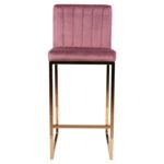 ΣΚΑΜΠΟ ΜΕΣΑΙΟΥ ΥΨΟΥΣ PIPER ΒΕΛΟΥΔΟ ΣΑΠΙΟ ΜΗΛΟ & ΧΡΥΣΟ ΜΕΤΑΛΛΙΚΟ ΣΚΕΛΕΤΟ HM8525.02 40x49x96 εκ. - Image 3