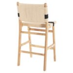 ΣΚΑΜΠΟ ΜΕΣΑΙΟΥ ΥΨΟΥΣ HM9325.01 RUBBERWOOD & ΣΧΟΙΝΙ-ΦΥΣΙΚΟ RUSTIC 45x46x95Υεκ. - Image 5