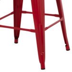 ΣΚΑΜΠΟ ΜΕΣΑΙΟΥ ΥΨΟΥΣ ΜΕΤΑΛΛΙΚΟ MELITA-PRO HM8573.44 ΚΟΚΚΙΝΟ 43x43x67Υεκ. - Image 6