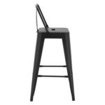 ΣΚΑΜΠΟ ΜΕΣΑΙΟΥ ΥΨΟΥΣ ΜΕΤΑΛΛΙΚΟ MELITA ΜΕ ΠΛΑΤΗ ΣΕ ΜΑΥΡΟ ΜΑΤ HM8574.32 42x42x89,5Υ εκ. - Image 4