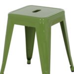 ΣΚΑΜΠΟ ΜΕΤΑΛΛΙΚΟ MELITA HM0096.53 ΣΕ LIGHT OLIVE GREEN ΧΡΩΜΑ 37x37x45Υεκ. - Image 5
