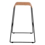 ΣΚΑΜΠΟ ΜΕΤΑΛΛΙΚΟ ALLEGRA HM5641 ΜΕ WICKER ΣΕ ΜΠΕΖ ΑΠΟΧΡΩΣΗ 49x50x76 εκ. - Image 4