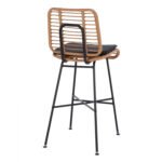 ΣΚΑΜΠΟ ΜΕΤΑΛΛΙΚΟ EDDIE ΜΕ ΜΑΞΙΛΑΡΙ HM5708 ΜΕ WICKER ΜΠΕΖ 45Χ46.5Χ115Υ εκ. - Image 5