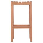 ΣΚΑΜΠΟ ΜΠΑΡ NIKOL HM18109 ΞΥΛΟ ΤΕΑΚ ΣΕ ΦΥΣΙΚΟ 40x40x77Υεκ. - Image 3