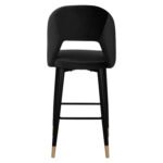 ΣΚΑΜΠΟ ΜΠΑΡ HARPER HM8526.04 ΒΕΛΟΥΔΟ ΜΑΥΡΟ ΜΕ ΜΕΤΑΛΛΙΚΟ ΣΚΕΛΕΤΟ 50Χ51Χ111Υ εκ. - Image 6