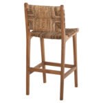 ΣΚΑΜΠΟ ΜΠΑΡ WALTER HM9841 ΞΥΛO TEAK ΣΕ ΦΥΣΙΚΟ-ΨΑΘΑ 46x55x105Υ εκ. - Image 5