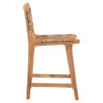 ΣΚΑΜΠΟ ΜΠΑΡ WALTER HM9842 ΞΥΛO TEAK ΣΕ ΦΥΣΙΚΟ-ΨΑΘΑ 46x55x96Υεκ. - Image 4