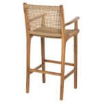 ΣΚΑΜΠΟ ΜΠΑΡ ΜΕ ΜΠΡΑΤΣΑ ΤΕΟ HM9807 ΞΥΛΟ ΤΕΑΚ ΚΑΙ ΣΧΟΙΝΙ ΣΕ ΦΥΣΙΚΟ 52x57x110Yεκ. - Image 5