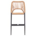 ΣΚΑΜΠΟ ΜΠΑΡ ΜΕΣ.ΥΨΟΥΣ NOJO HM5920.02 ΑΝΘΡΑΚΙ ΑΛΟΥΜΙΝΙΟ--ΜΠΕΖ ΣΥΝΘ.RATTAN 40x55.5x99Yεκ - Image 3