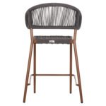 ΣΚΑΜΠΟ ΜΠΑΡ ΜΕΣ.ΥΨΟΥΣ EULO HM6087.01 ΑΛΟΥΜΙΝΙΟ ΚΑΡΥΔΙ-ΣΥΝΘ.RATTAN ΓΚΡΙ 60x60x99Υεκ. - Image 6