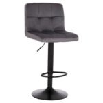 Αγόρασε ΣΚΑΜΠΟ ΜΠΑΡ ΠΕΡΙΣΤΡΕΦΟΜΕΝΟ DIANA HM202.41 ΓΚΡΙ ΒΕΛΟΥΔΟ--ΜΕΤΑΛΛΟ ΜΑΥΡΟ ΜΑΤ 44x52x109Υεκ σε μοναδική τιμή στο clickforshop.gr