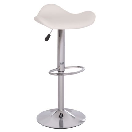 Αγόρασε ΣΚΑΜΠO ΜΠΑΡ ΠΕΡΙΣΤΡΕΦΟΜΕΝΟ GANNA HM201.22 ΜΕ ΑΜΟΡΤΙΣΕΡ-ΛΕΥΚΟ PU 44x42x87Υεκ. σε μοναδική τιμή στο clickforshop.gr