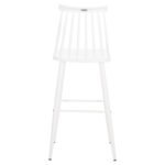 ΣΚΑΜΠΟ ΜΠΑΡ ΨΗΛΟ VANESSA HM8459.11 ΛΕΥΚΟ PP & ΛΕΥΚΑ ΜΕΤΑΛ.ΠΟΔΙΑ 47x48,5x107Υεκ. - Image 6