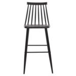 ΣΚΑΜΠΟ ΜΠΑΡ ΨΗΛΟ VANESSA HM8459.12 ΜΑΥΡΟ PP & ΜΑΥΡΑ ΜΕΤΑΛ.ΠΟΔΙΑ 47x48,5x107Υεκ. - Image 3